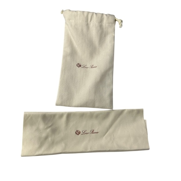 Loro Piana Accessories - Loro Piana Ivory/ off white glasses Pouch and cloth